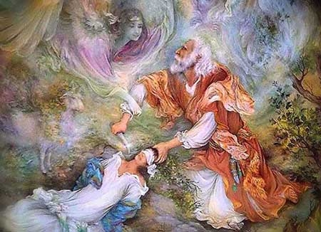 مینیاتوری زیبا با موضوع عید قربان اثر سید مهدی موسوی کیاسری