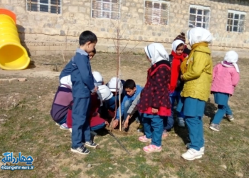 ایجاد فضای سبز در روستای “کنیم” – بخش دوم
