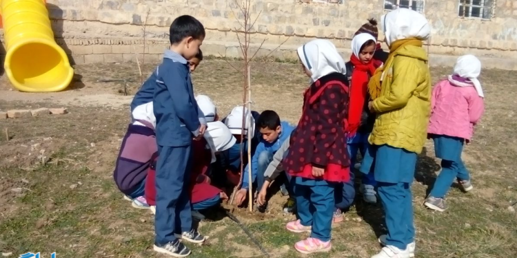 ایجاد فضای سبز در روستای “کنیم” – بخش دوم