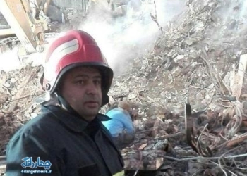 حضور آتش نشان چهاردانگه ای در عملیات اطفا حریق و آواربرداری پلاسکو + عکس