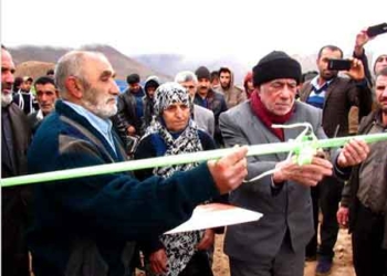 افتتاح زمین فوتبال شهید مهدی چهاردانگی در روستای چالو