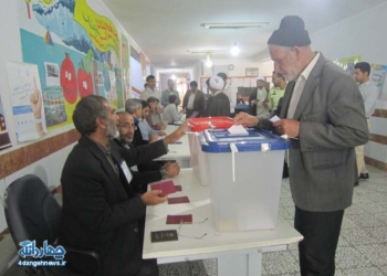 گزارش تصویری برگزاری انتخابات در شهر کیاسر