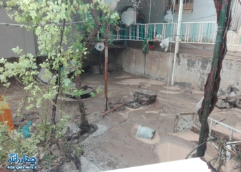 گزارش تصویری از سیل روز چهارشنبه بخش چهاردانگه