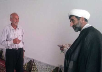 دیدار نماینده ولی فقیه در سپاه ساری با خانواده شهید حیاتی در روستای زلم رودبار