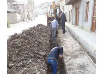 اصلاح ۱۰۰۰ متر از شبکه آب شهر کیاسر (عکس )