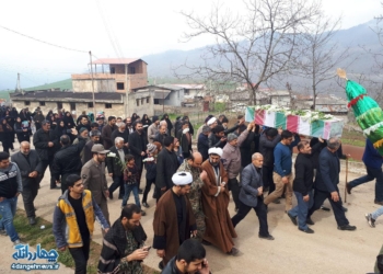 گزارش تصویری تشییع پیکر مطهر شهید گمنام در بخش چهاردانگه – روستای قادیکلا