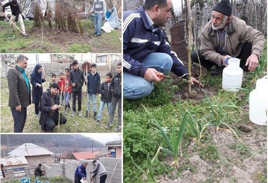 ایجاد فضای سبز پایدار در روستای “زلم رودبار”