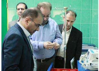 بازدید رئیس دانشگاه علوم پزشکی مازندران از مرکز بهداشتی درمانی ده تخت خوابی کیاسر