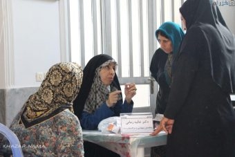 ویزیت رایگان کاروان سلامت” همت عالی ” در روستای ماچک پشت ساری
