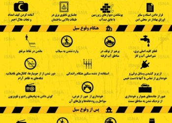 اینفوگرافی / ۲۷ نکته برای آمادگی در برابر سیل