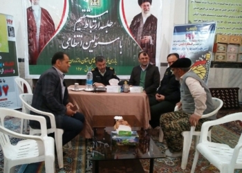 حضور سردار میر فیضی فرمانده انتظامی در بخش چهاردانگه + تصاویر
