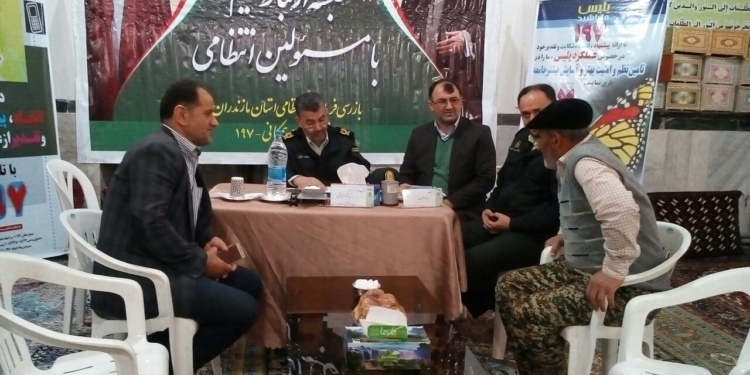 حضور سردار میر فیضی فرمانده انتظامی در بخش چهاردانگه + تصاویر