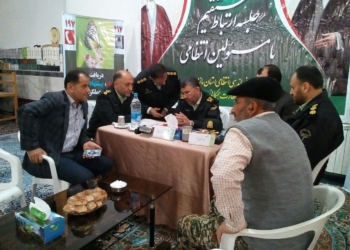 حضور سردار میر فیضی فرمانده انتظامی در بخش چهاردانگه + تصاویر