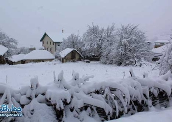 تصاویر زیبای برف زمستانی در روستای پرکوه دودانگه ساری