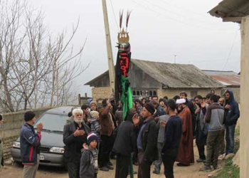 تصاویر: عزاداری شهادت حضرت فاطمه (س) در روستای ازنی