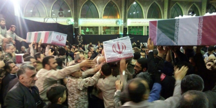مازندرانی ها با هشت شهید گمنام دوران دفاع مقدس وداع کردند