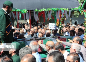 پیکر جانباز عبداله حقانی در رامسر تشییع شد