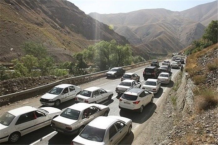 جاده هراز و کندوان به پیشواز ترافیک آخر هفته رفت