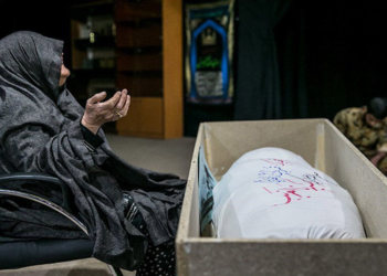 مادر شهید ناصر پورتقی آسمانی شد