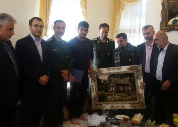 تقدیر سپاه کربلای مازندران از قهرمان کشتی جهان