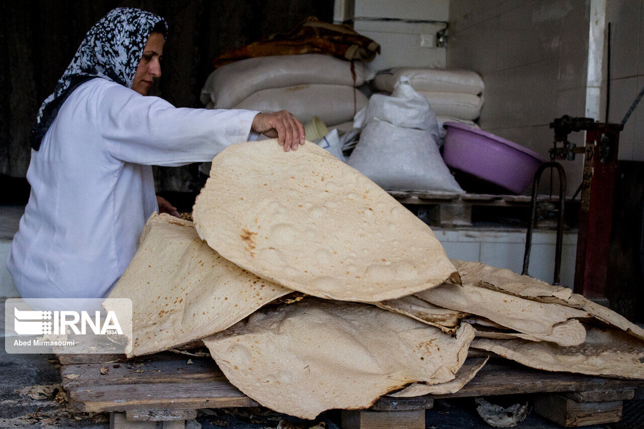 توزیع آرد بر اساس نوع پخت نان در مازندران