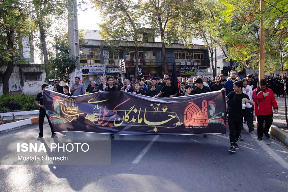 پیاده‌روی جاماندگان اربعین حسینی در مازندران