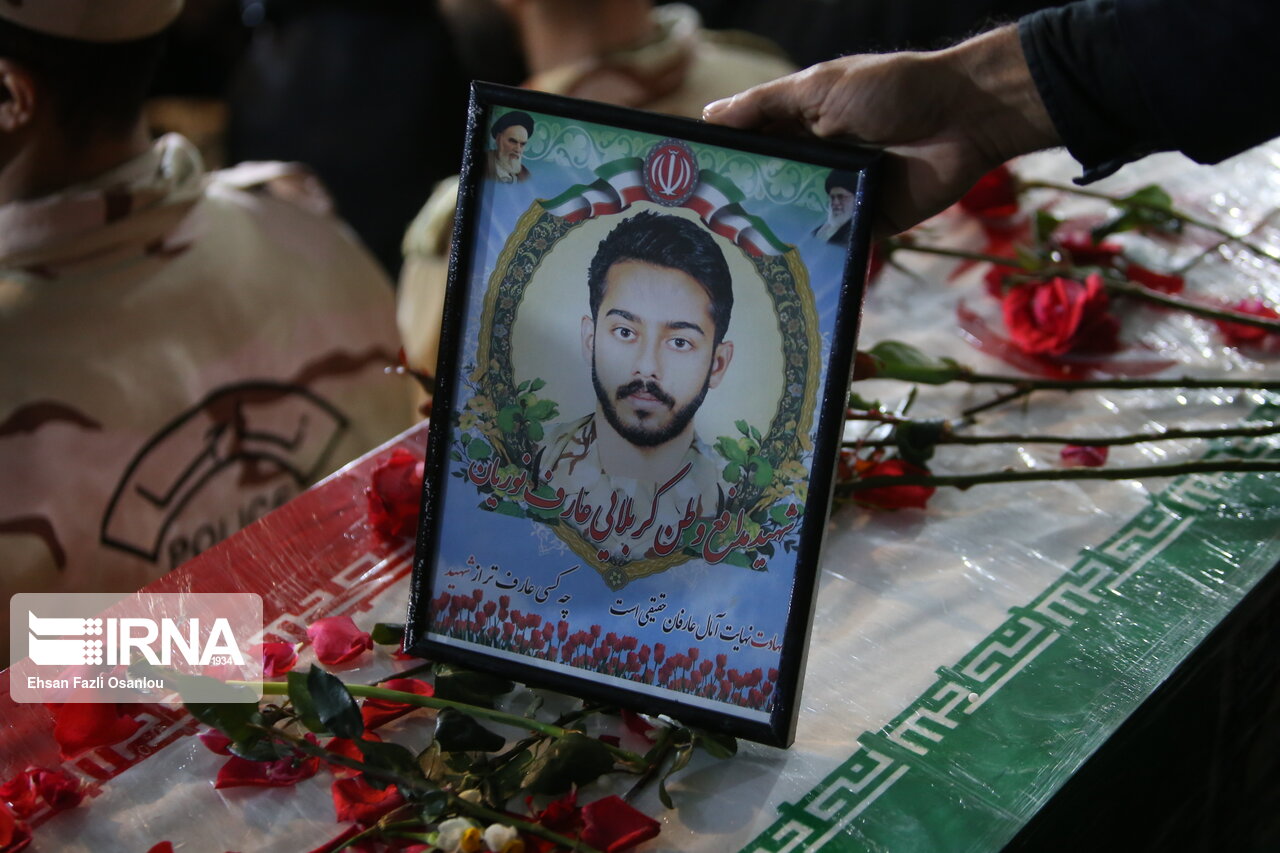 وداع با پیکر شهید سید محسن طاهری ششکی در ساری