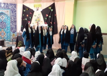 مراسم شهادت حضرت زهرا (س) در دبستان فردوسی کیاسر برگزار شد+ تصاویر