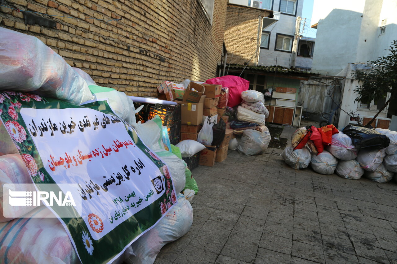 ارسال کمک خیرین مازندران به سیل‌زدگان سیستان و بلوچستان