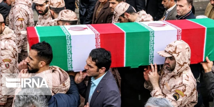تشییع پیکر شهید سانحه هوایی در بابل