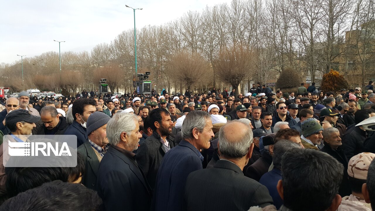 پیکر یک شهید مازندرانی سانحه هوایی در ساری تشییع شد