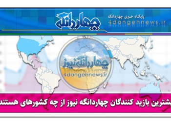 بیشترین  بازید کننده پایگاه خبری چهاردانگه نیوز از چه کشورهایی هستند؟ + سند