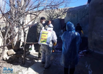 گزارش تصویری از اقدامات مقابله با ویروس کرونا در روستاهای چهاردانگه (بخش دوم)
