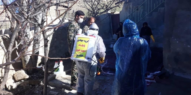 گزارش تصویری از اقدامات مقابله با ویروس کرونا در روستاهای چهاردانگه (بخش دوم)