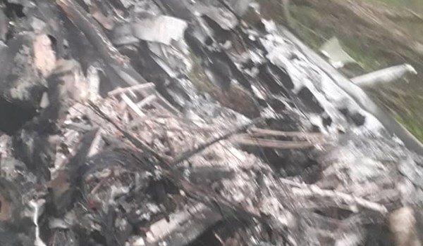 سقوط یک فروند هواپیمای آموزشی ناجا در مازندران+فیلم