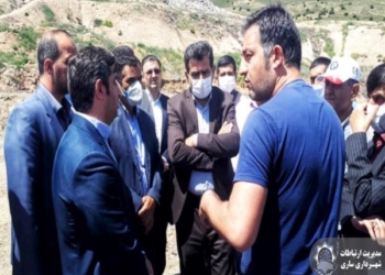 بازدید  دکتر بابایی کارنامی از محل دفن زباله  در پشتکوه