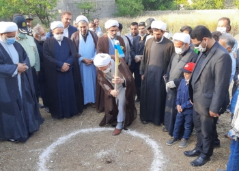 مراسم کلنگ زنی مجتمع فرهنگی تربیتی یاوران حضرت ولیعصر(عج) چهاردانگه برگزار شد