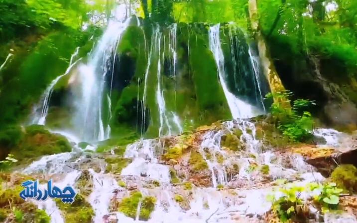 فیلم | لحظاتی دور از کرونا با طبیعت بینظیر دودانگه و آبشار اوبن
