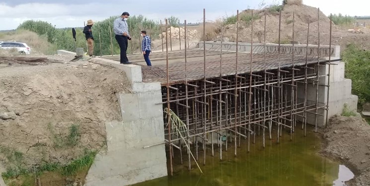 احداث پل دنگسرک میاندورود 17 ماه پس از سیل