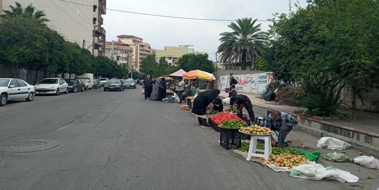 وعده  بر زمین مانده شهرداری ساری در حمایت از کاسبان خرد + فیلم و عکس