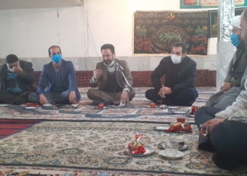 حضور رییس شرکت فرآورده های نفتی شهرستان ساری در دهستان پشتکوه چهاردانگه