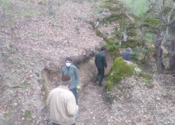 کانال انتقال آب کشاورزی روستای سنام مرمت و بهسازی شد