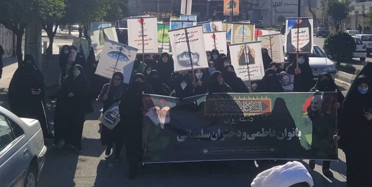 برگزاری مراسم دسته‌روی بانوان فاطمی و دختران سلیمانی در بابل