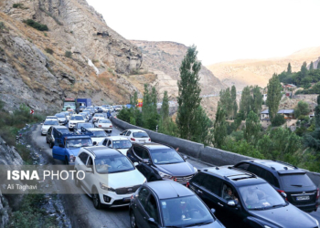 ترافیک پرحجم در جاده‌های چالوس و هراز