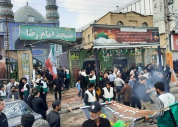 میدان‌داری خادمیاران رضوی مازندران درسوگ آفتاب هشتم