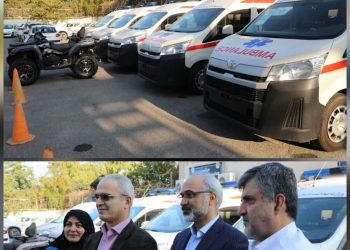 تقویت ناوگان اورژانس مازندران با ۵ آمبولانس مجهز