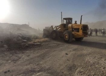 بناهای غیرمجاز بخش چهاردانگه قلع و قمع شد