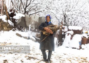 ایسنا - بارش برف در سوادکوه