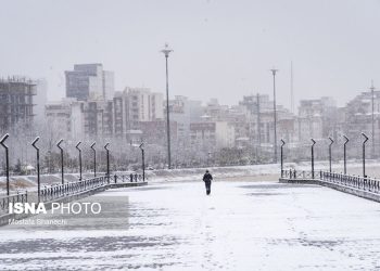 ایسنا - بارش برف - ساری