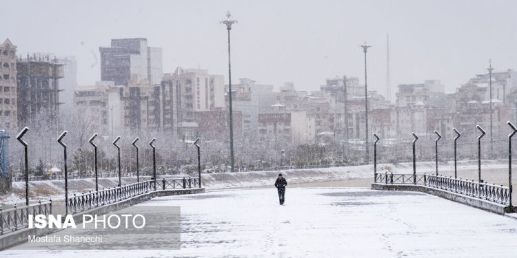 ایسنا - بارش برف - ساری